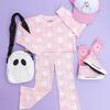 Coquette Ghost Halloween Flare Legging, Pink - Leggings - 5