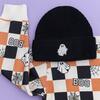 Boo Checkered Halloween Sweatshirt, Natural - Sweatshirts - 7