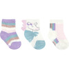 Unicorn Girl Assorted Pastel Cozy 3pk Infant Hosiery - Socks - 1 - thumbnail