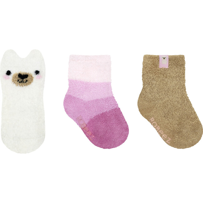 Sweet Bear Tan Cozy 3pk Infant Hosiery