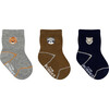 Wild Critters Assorted Neutral 3pk Infant Hosiery - Socks - 1 - thumbnail