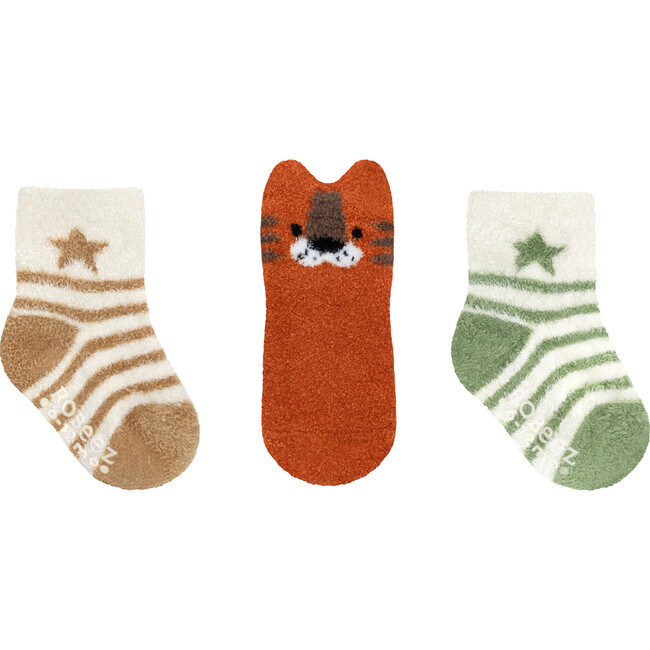 Tiger-Tastic! Orange Cozy 3pk Infant Hosiery