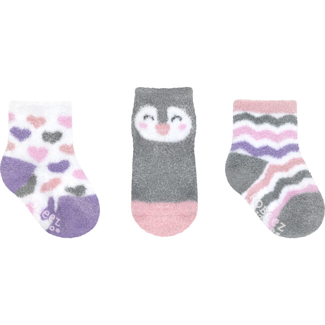 Little Penguin Grey Cozy 3pk Infant Hosiery