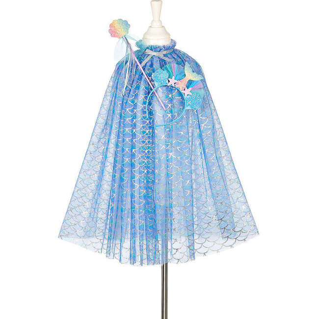 Marlya Mermaid Cape + Tiara + Wand Set