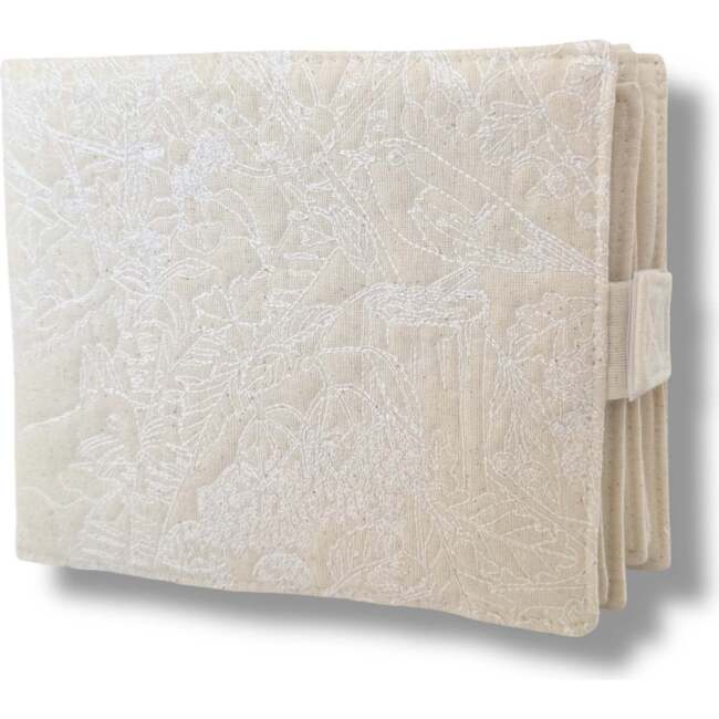 Cuddle Book Soft Photo Album, White Embroidery
