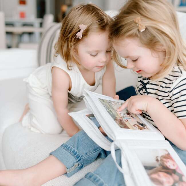 Cuddle Book Soft Photo Album, Denim - Developmental Toys - 5