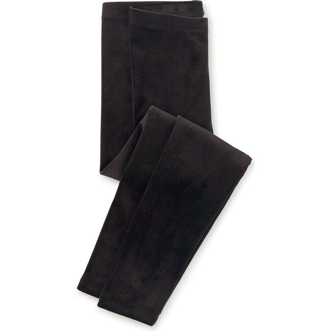Velour Leggings, Jet Black