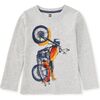 Motor Bike Graphic Tee, LIGHT GREY HEATHER - T-Shirts - 1 - thumbnail