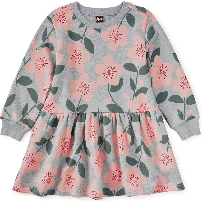 NEW French Terry Dress, Plum Blossom