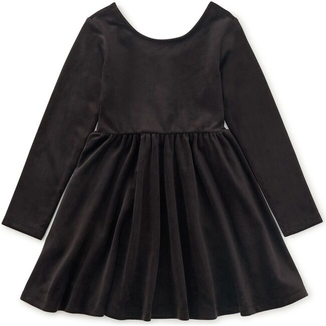 Velour Ballet Dress, Jet Black