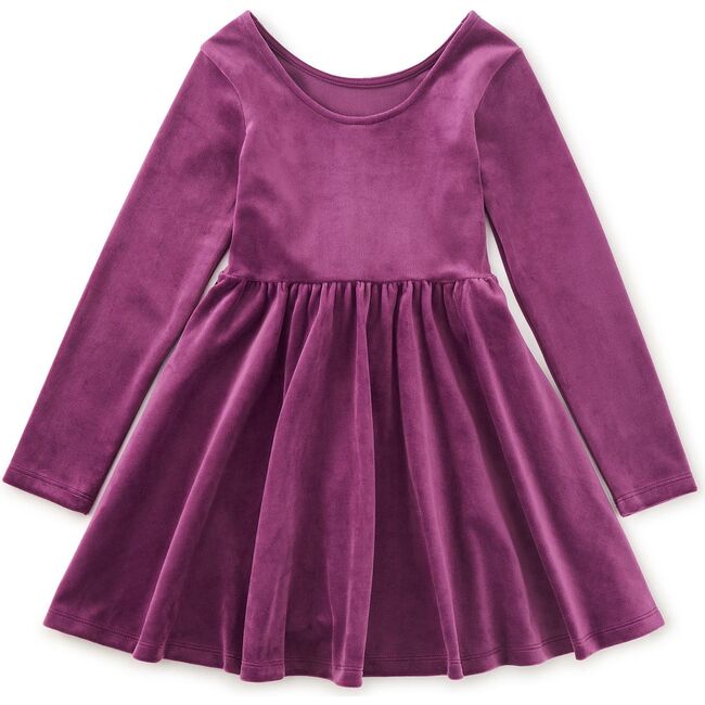 Velour Ballet Dress, Cosmic Berry - Dresses - 2