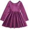Velour Ballet Dress, Cosmic Berry - Dresses - 2