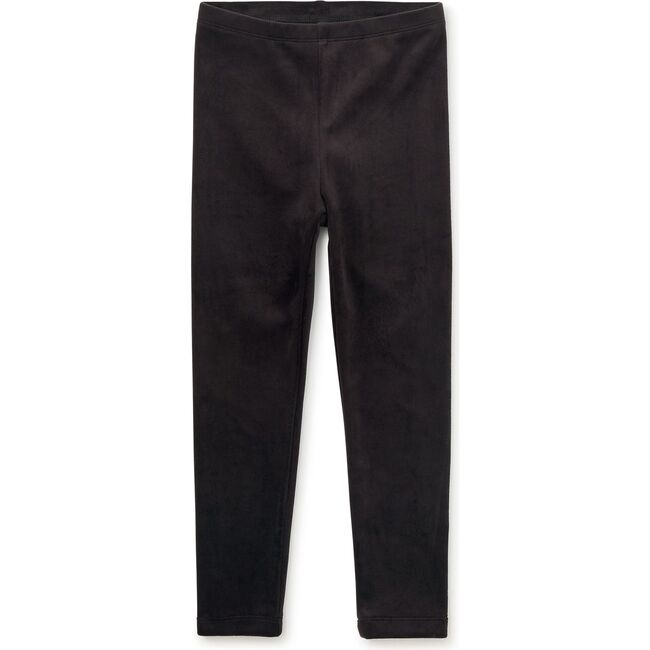 Velour Leggings, Jet Black - Leggings - 2
