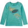 Metallic Minwah Turtle Graphic, RAIN WATER - T-Shirts - 1 - thumbnail
