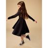 Velour Ballet Dress, Jet Black - Dresses - 3