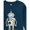 Metallic Robot Graphic Tee, Ink - T-Shirts - 2