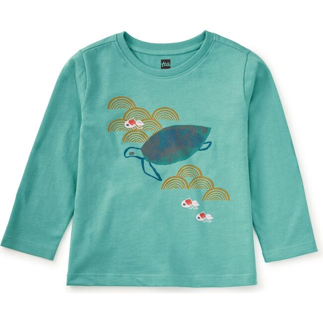 Metallic Minwah Turtle Graphic, RAIN WATER - T-Shirts - 2