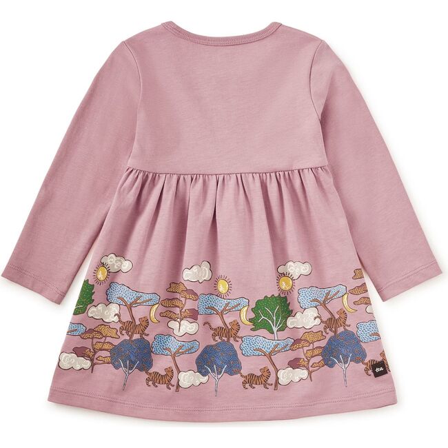 Tiger Story Skirted Dress, Hydrangea - Dresses - 4