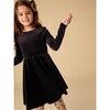 Velour Ballet Dress, Jet Black - Dresses - 5