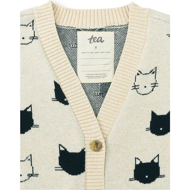 Long Iconic Cat Cardigan, Turkish Cats - Cardigans - 2