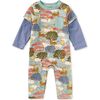 Layered Button-Up Baby Romper, Sun & Moon Folktale - Rompers - 1 - thumbnail
