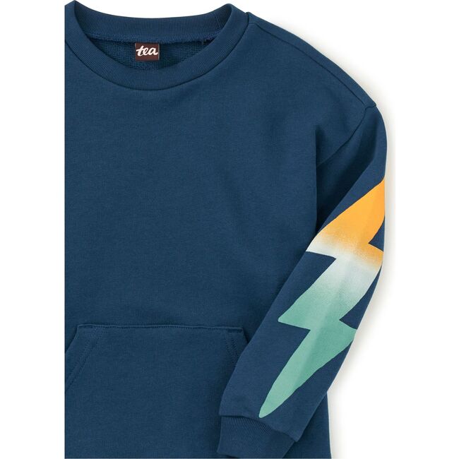 Lightning Kanga Popover, Bedford Blue - Sweatshirts - 2