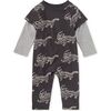Layered Button-Up Baby Romper, Korean Pottery Dragon - Rompers - 1 - thumbnail