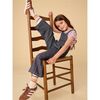 Wide Leg Denim-Like Overalls, Indigo - Overalls - 6