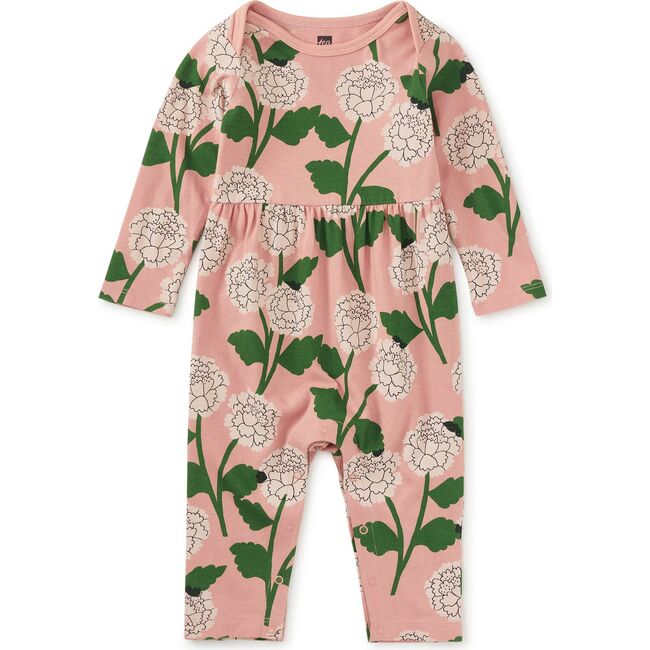 Lap Shoulder Baby Romper, Chrysanthemums