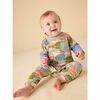 Layered Button-Up Baby Romper, Sun & Moon Folktale - Rompers - 2