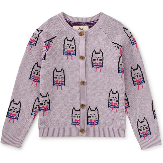 Iconic Bowtie Cats Cardigan, Bowtie Cats