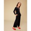 Just for Kicks Velour Jumpsuit, Jet Black - Jumpsuits - 2