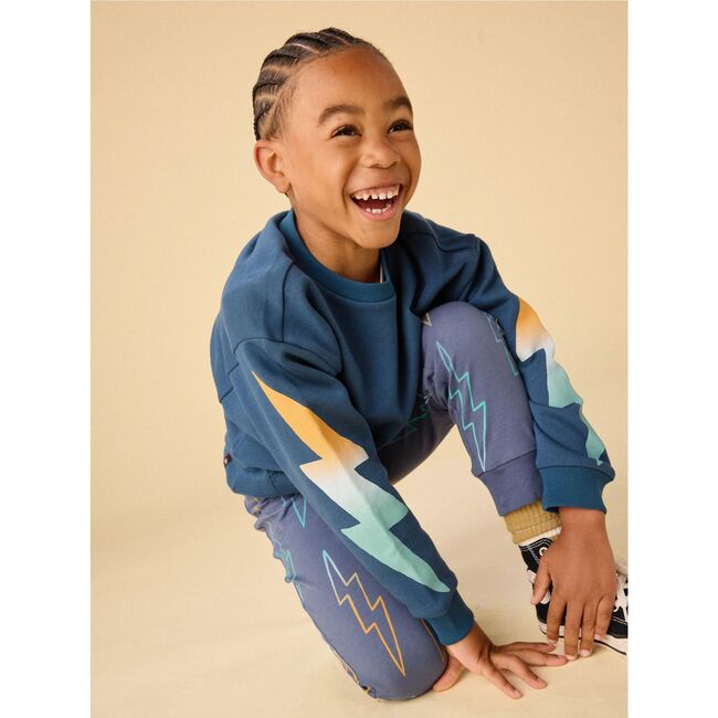 Lightning Kanga Popover, Bedford Blue - Sweatshirts - 5