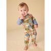 Layered Button-Up Baby Romper, Sun & Moon Folktale - Rompers - 3