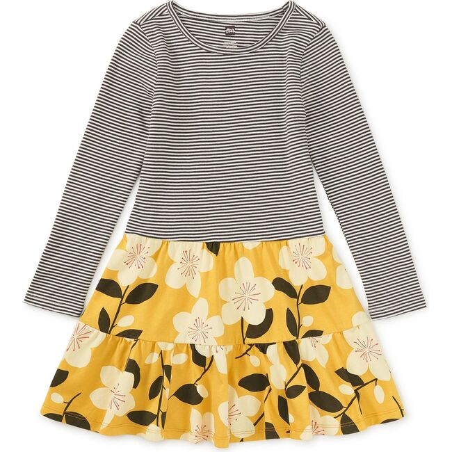Tiered Skirted Twirl Dress, Plum Blossom