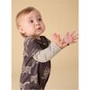 Layered Button-Up Baby Romper, Korean Pottery Dragon - Rompers - 4