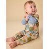 Layered Button-Up Baby Romper, Sun & Moon Folktale - Rompers - 5