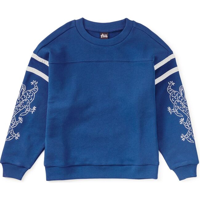 Sporty Dragon Sleeve Popover, Galactic Blue