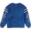 Sporty Dragon Sleeve Popover, Galactic Blue - Sweatshirts - 1 - thumbnail