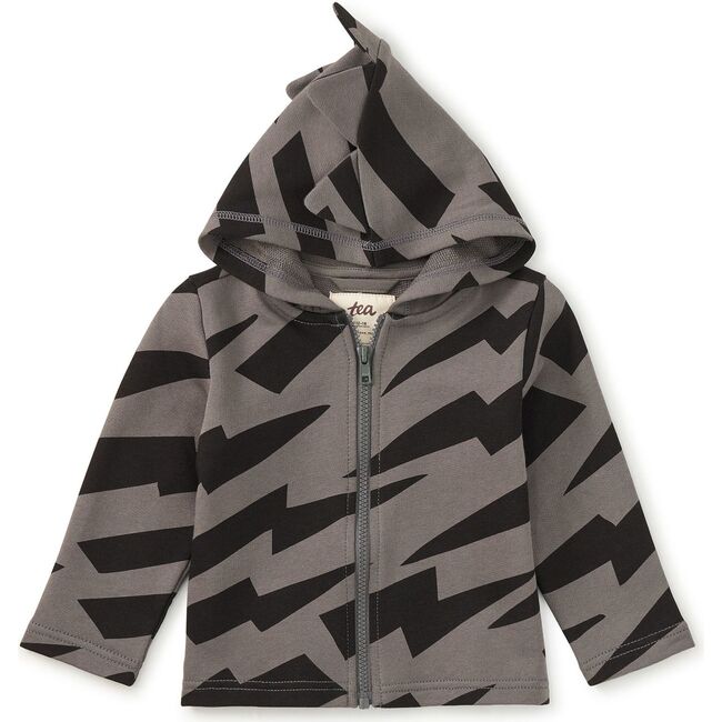 Spike Out Baby Hoodie, Lightning Stripes