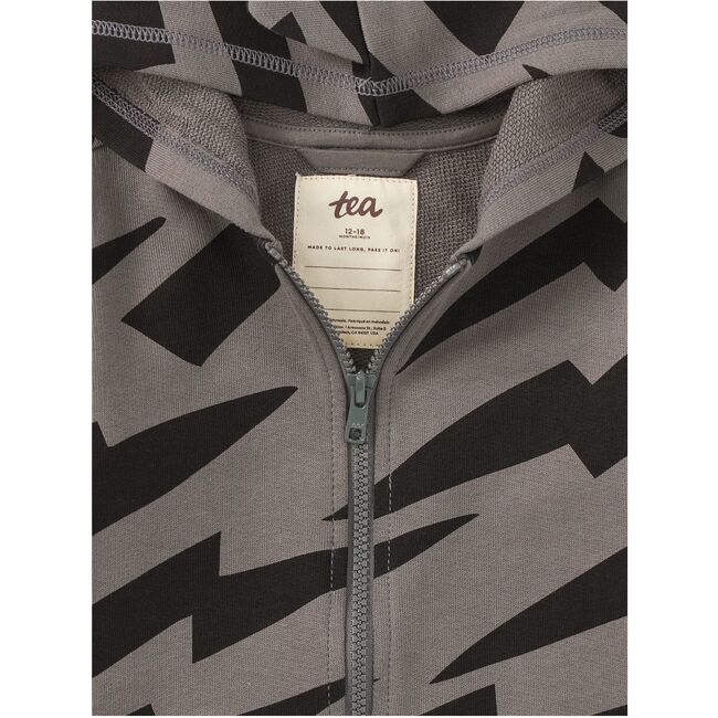 Spike Out Baby Hoodie, Lightning Stripes - Sweatshirts - 2