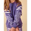 Sporty Dragon Sleeve Popover, Ultraviolet - Sweatshirts - 3