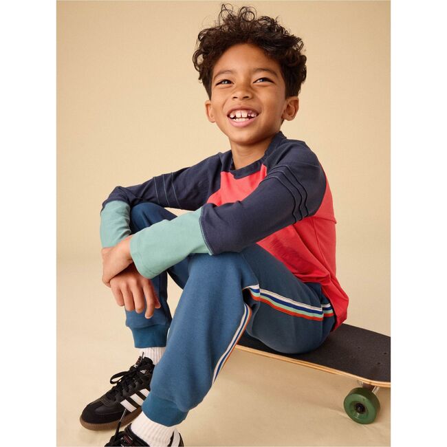Stripe-Out Joggers, Bedford Blue - Sweatpants - 7