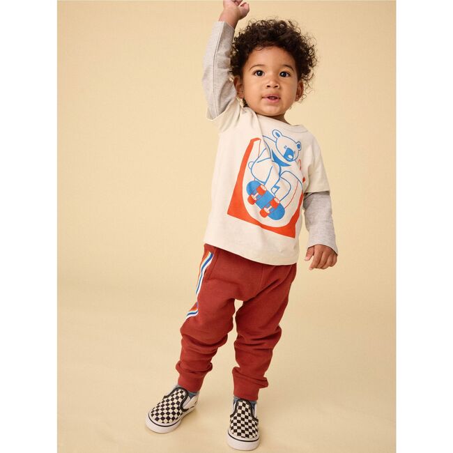 Stripe-Out Joggers, Dark Maple - Sweatpants - 7