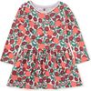 Printed Pocket Play Dress, Persimmon Dot Floral - Dresses - 1 - thumbnail