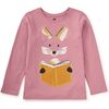 Reading Fox Double Sided Tee, Antique Rose - T-Shirts - 1 - thumbnail