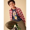 Skateboard Layered Tee, Indigo - T-Shirts - 2