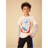 Skater Moon Bear Layered Tee, Birch - T-Shirts - 2