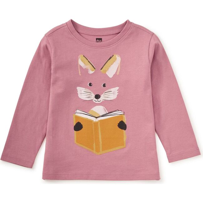 Reading Fox Double Sided Tee, Antique Rose - T-Shirts - 3