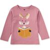 Reading Fox Double Sided Tee, Antique Rose - T-Shirts - 3
